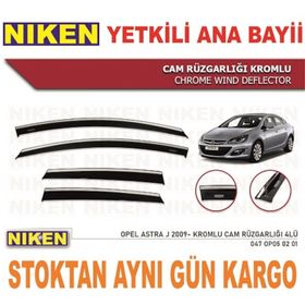 Niken Opel Astra J 2009 Sonrası Kromlu Cam Rüzgarlığı