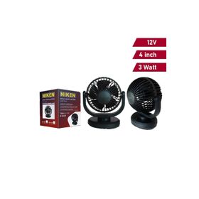 Niken Oto Vantilatör Küçük Tekli 12V 4 İnch Çakmak Girişli
