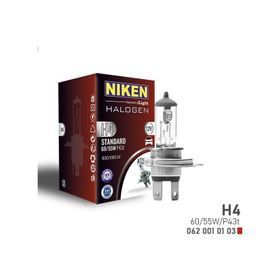 Niken P43T H4 Uzun-Kısa 1 Adet 60W/55W Halojen Ampul