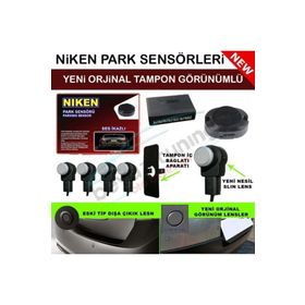 Niken Park Sensörü Arka Sesli Orjinal Lens Görünümlü Yeni Nesil Gri Lens Park Sensörü