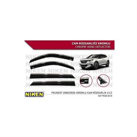 Niken Peugeot 2008-2023 Kromlu Cam Rüzgarlığı