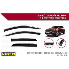 Niken Peugeot 3008 2017 Kromlu Cam Rüzgarlığı