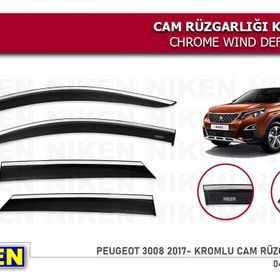 Niken Peugeot 3008 2017 Kromlu Cam Rüzgarlığı