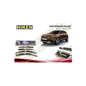 Niken Peugeot 3008 2017 Sonrası Kromlu Cam Rüzgarlığı