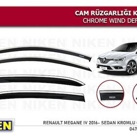 Niken Renault Megane 4 Sedan 2016 Kromlu Cam Rüzgarlığı