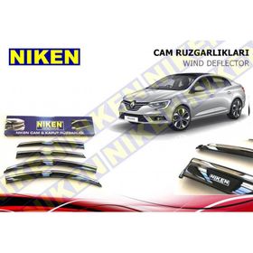 Niken Renault Megane 4 Sedan Rüzğarlığı 4 Kromlu Cam