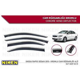 Niken Skoda Rapid Sedan 2013 Kromlu Cam Rüzgarlığı