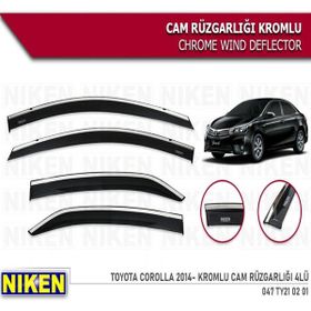 Niken Toyota Corolla 2014 2018 Krom 4 Kromlu Cam Rüzgarlığı