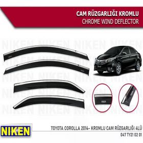 Niken Toyota Corolla 2014 2018 Krom 4 Kromlu Cam Rüzgarlığı