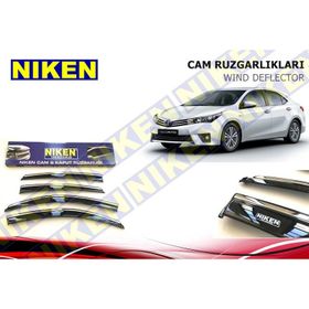 Niken Toyota Corolla 2014 2018 Krom 4 Kromlu Cam Rüzgarlığı