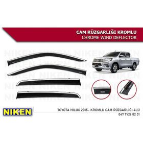 Niken Toyota Hilux 4 2015 Sonrası Kromlu Cam Rüzgarlığı