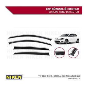 Niken Volkswagen Golf 7 2013 Kromlu Cam Rüzgarlığı