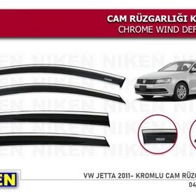 Niken Volkswagen Jetta 2011 Kromlu Cam Rüzgarlığı