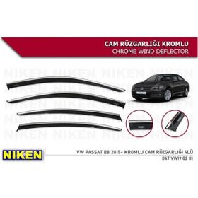 Niken Volkswagen Passat B8 2015-2019 Kromlu Cam Rüzgarlığı