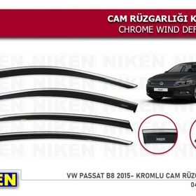 Niken Volkswagen Passat B8 2016 Kromlu Cam Rüzgarlığı