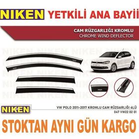 Niken Volkswagen Polo 2011 Rüzgarliği 4 Kromlu Cam