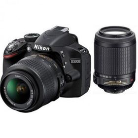 Nikon D3200 18-55 mm + 55-200 mm Lens DSLR Fotoğraf Makinesi