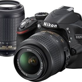 Nikon D3200 18-55 mm + 55-200 mm Lens DSLR Fotoğraf Makinesi