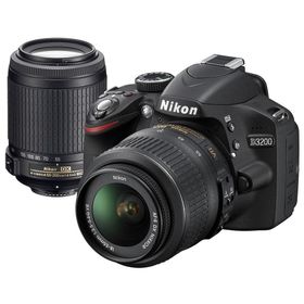 Nikon D3200 18-55mm VR + 55-200mm VR Lens DSLR Fotoğraf Makinesi