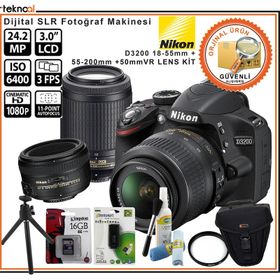 Nikon D3200 18-55mm VR Lens DSLR Fotoğraf Makinesi