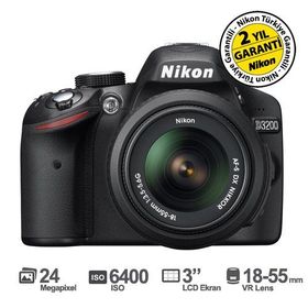 Nikon D3200 18-55mm VR Lens DSLR Fotoğraf Makinesi