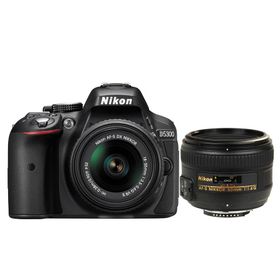 Nikon D5300 18-55mm VR II + 50mm Lens DSLR Fotoğraf Makinesi