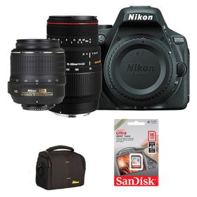 Nikon D5500 18-55mm - Sigma 70-300mm DG DSLR Fotoğraf Makinesi