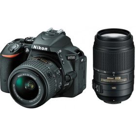 Nikon D5500 18-55mm VR II + 55-300mm VR Lens DSLR Fotoğraf Makinesi