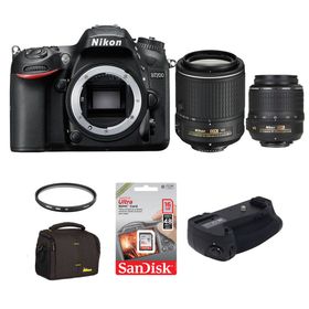 Nikon D7200 18-55mm + 55-200mm Dx Vr Lens DSLR Fotoğraf Makinesi