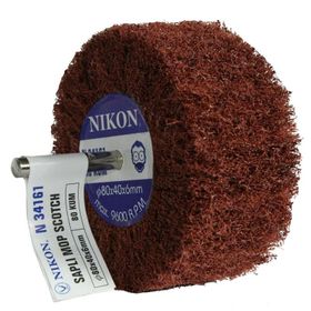 Nikon N34161 80x40x6mm 80 Kum Non Woven Saplı Mop Zımpara
