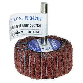 Nikon N34207 50x20x6mm 100 Kum Non Woven Saplı Kombi Mop Zımpara