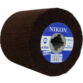 Nikon N34233 100x100x19mm 120 Kum Non Woven Kanallı Mop Zımpara