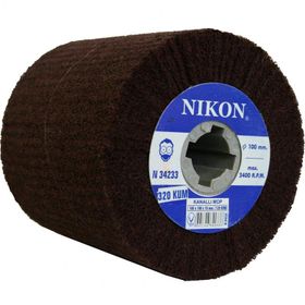 Nikon N34233 100x100x19mm 120 Kum Non Woven Kanallı Mop Zımpara