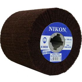 Nikon N34233 100x100x19mm 120 Kum Non Woven Kanallı Mop Zımpara