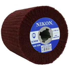 Nikon N34239 100x100x19mm 400 Kum Non Woven Kanallı Mop Zımpara