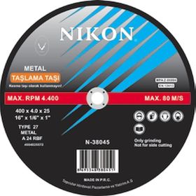 Nikon N38009 180x8x22mm Bombeli Metal Taşlama Taşı