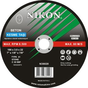 Nikon N38019 180x3.0x22mm Bombeli Beton Kesme Taşı