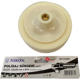 Nikon NIK12550BS 125x50 mm Beyaz Sert M14 Polisaj Süngeri
