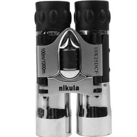 Nikula 10X25 128 m 1000 m Parlak Metal Kaplama El Dürbünü