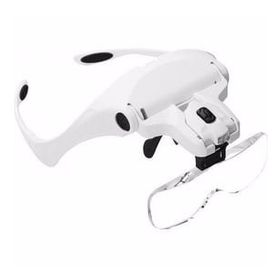 Nikula 9892B2 5 Lens 1.0x-3.5x 2 Led Işıklı ile Ayarlanabilir Gözlük Büyüteç