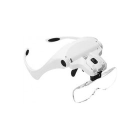 Nikula 9892B2 5 Lens 1.0x-3.5x 2 Led Işıklı ile Ayarlanabilir Gözlük Büyüteç