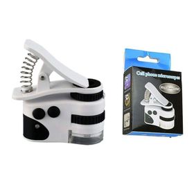 Nikula AL2431 60X Mini Cep Telefonu İçin Mandallı Uv Ledli Büyüteç Model Mikroskop