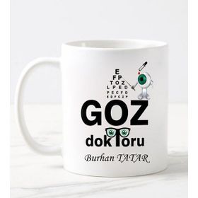 Nil Hediye Göz Doktoru Temalı Beyaz Kupa