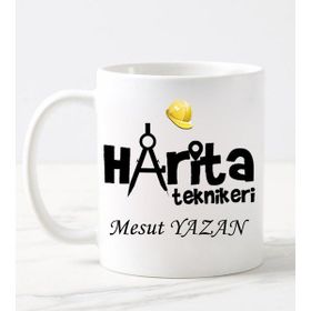 Nil Hediye Harita Teknikeri Temalı Kupa