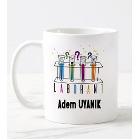 Nil Hediye Laborant Temalı Beyaz Kupa