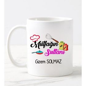 Nil Hediye Mutfağın Sultanı Temalı Beyaz Kupa