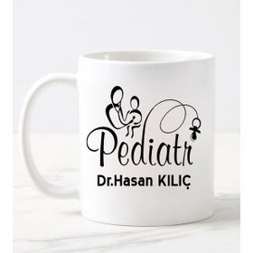 Nil Hediye Pediatri Temalı Beyaz Kupa