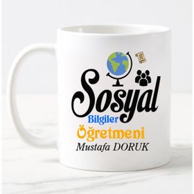 Nil Hediye Sosyal Bilgiler Öğretmeni Temalı Kupa