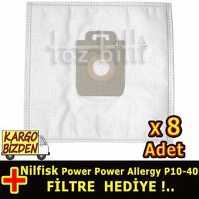 Nilfisk Power Allergy P10-40 Toz Torbası