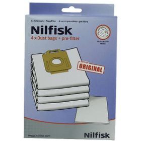 Nilfisk Power Serisi 4'lü Elektrikli Süpürge Torbası